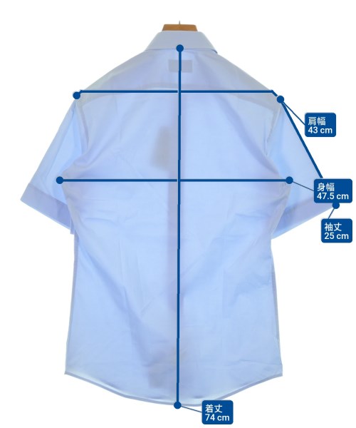 EMPORIO ARMANI（エンポリオアルマーニ）カジュアルシャツ 青 サイズ:38(S位) メンズ/2200640140304