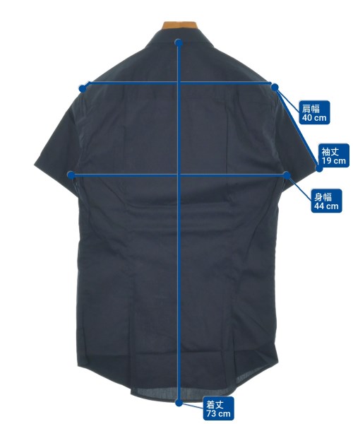 EMPORIO ARMANI（エンポリオアルマーニ）カジュアルシャツ 紺 サイズ:XS メンズ/2200640140328