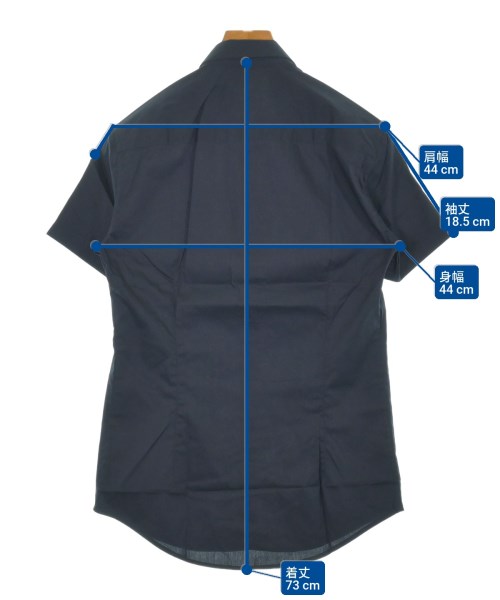 EMPORIO ARMANI（エンポリオアルマーニ）カジュアルシャツ 紺 サイズ:XS メンズ/2200640140335