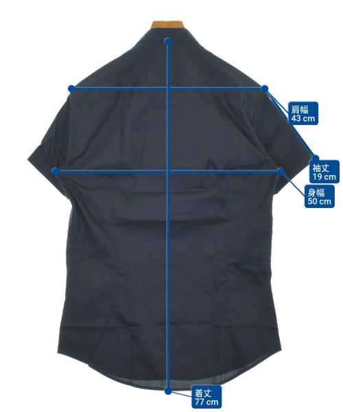 EMPORIO ARMANI（エンポリオアルマーニ）カジュアルシャツ 紺 サイズ:L メンズ/2200640140359