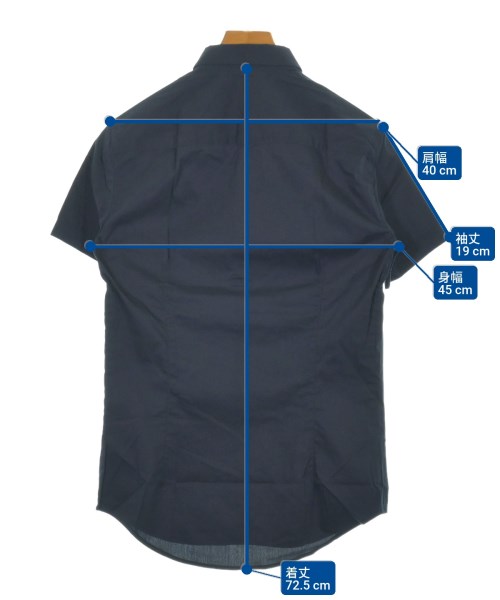 EMPORIO ARMANI（エンポリオアルマーニ）カジュアルシャツ 紺 サイズ:XS メンズ/2200640140366