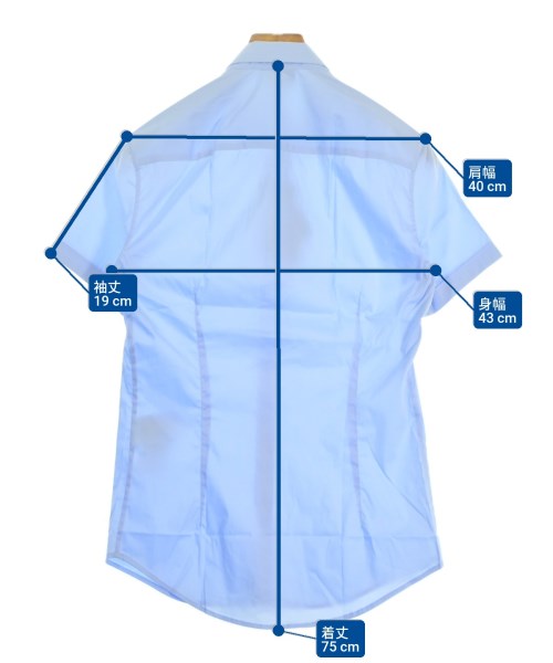 EMPORIO ARMANI（エンポリオアルマーニ）カジュアルシャツ 青 サイズ:XS メンズ/2200640140403