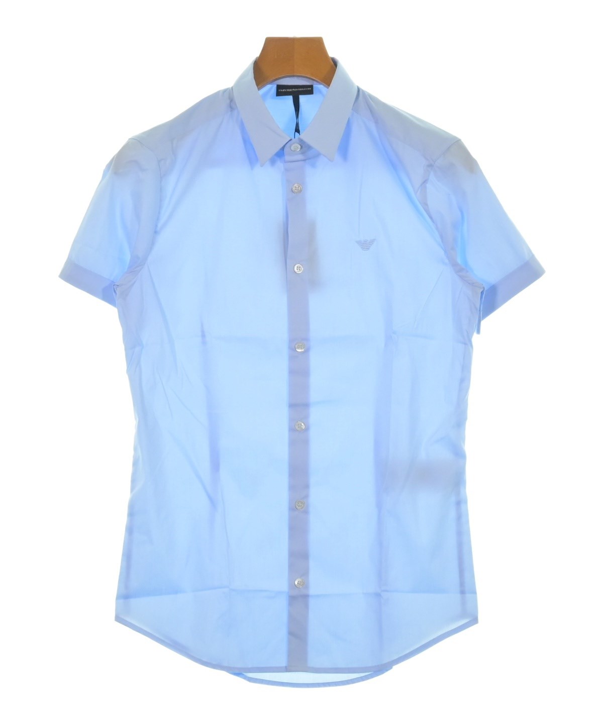 H473 新品未使用 3XL エンポリオアルマーニ シャツ ブルー メンズ EMPORIO ARMANI（エンポリオアルマーニ）カジュアルシャツ 青 サイズ