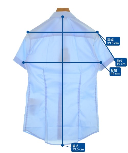 EMPORIO ARMANI（エンポリオアルマーニ）カジュアルシャツ 青 サイズ:XS メンズ/2200640140441