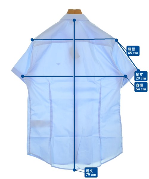 EMPORIO ARMANI（エンポリオアルマーニ）カジュアルシャツ 青 サイズ:XL メンズ/2200640140502