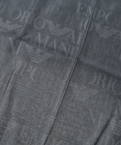 EMPORIO ARMANI（エンポリオアルマーニ）ストール グレー サイズ:- メンズ/2200640140595