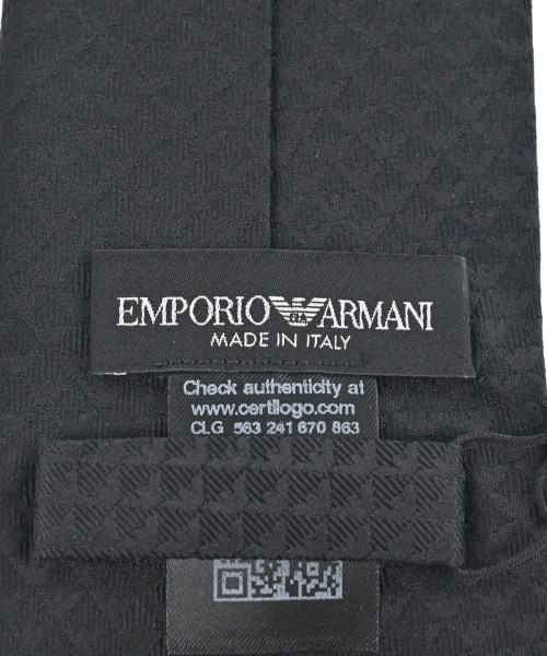 EMPORIO ARMANI（エンポリオアルマーニ）ネクタイ 黒 サイズ:- メンズ/2200640140854