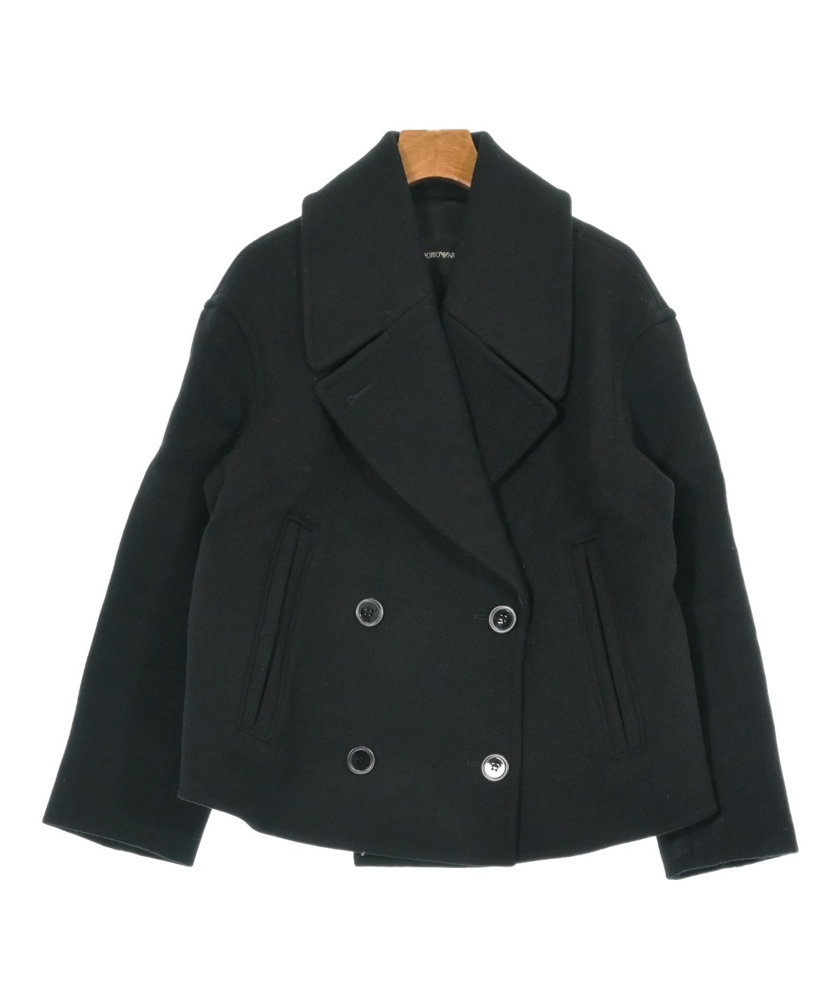 EMPORIO ARMANI エンポリオアルマーニ カジュアルジャケット レディース 【古着】【中古】 EMPORIO ARMANI（エンポリオアルマーニ）カジュアルジャケット 黒