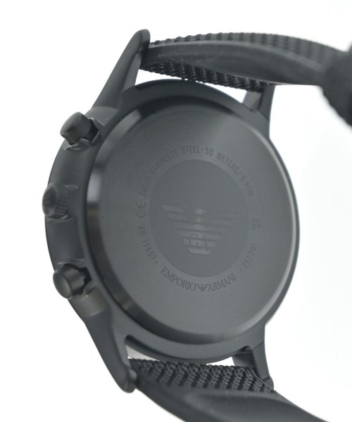 EMPORIO ARMANI（エンポリオアルマーニ）腕時計 黒 サイズ:- メンズ/2200527420024