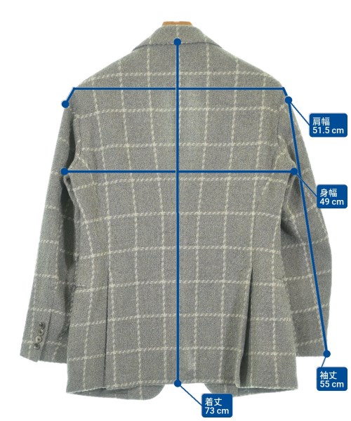 EMPORIO ARMANI（エンポリオアルマーニ）テーラードジャケット グレー サイズ:48(L位) メンズ/2200611712097
