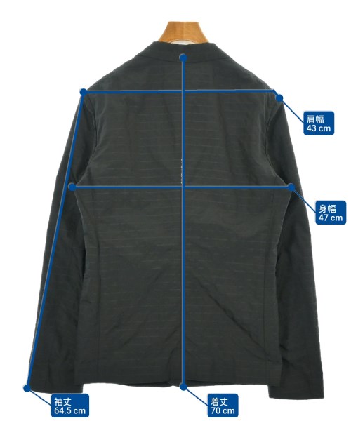 EMPORIO ARMANI（エンポリオアルマーニ）カジュアルジャケット 黒 サイズ:44(S位) メンズ/2200626821036