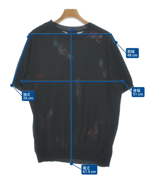 EMPORIO ARMANI（エンポリオアルマーニ）ニット・セーター 黒 サイズ:L メンズ/2200628853233