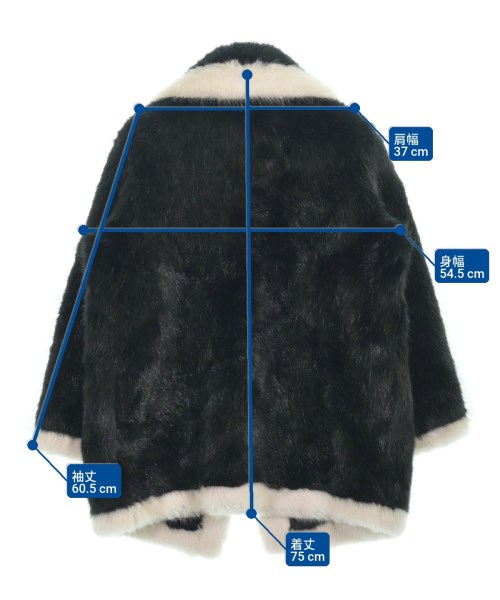 EMPORIO ARMANI（エンポリオアルマーニ）チェスターコート 黒 サイズ:36(L位) レディース/2200628817037