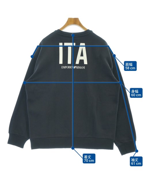 EMPORIO ARMANI（エンポリオアルマーニ）スウェット 紺 サイズ:XL メンズ/2200629980013