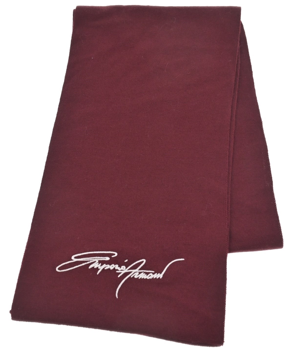 エンポリオ アルマーニ　マフラー11　ワインレッド　新品 タグ付　専用ケース無し EMPORIO ARMANI（エンポリオアルマーニ）マフラー 赤 サイズ:- メンズ