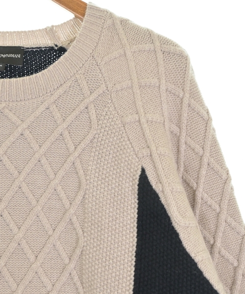 EMPORIO ARMANI（エンポリオアルマーニ）ニット・セーター ベージュ サイズ:XL メンズ/2200613233071