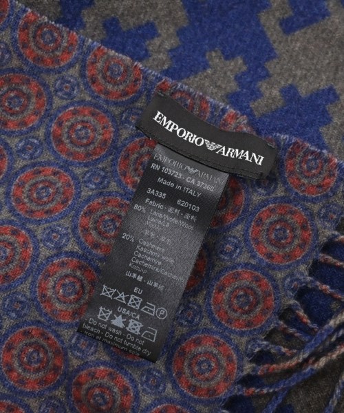 EMPORIO ARMANI（エンポリオアルマーニ）マフラー グレー サイズ:- メンズ/2200617133247