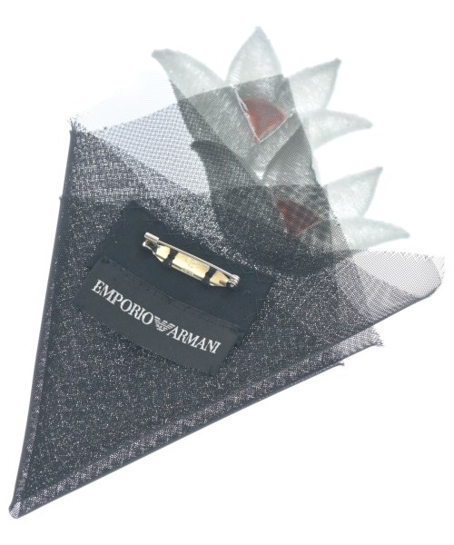 EMPORIO ARMANI（エンポリオアルマーニ）ブローチ・コサージュ 黒 サイズ:- レディース/2200617136255