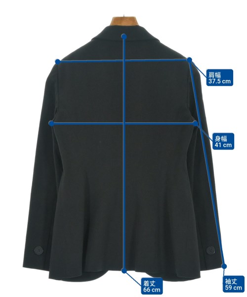 EMPORIO ARMANI（エンポリオアルマーニ）テーラードジャケット 黒 サイズ:42(M位) レディース/2200619181017