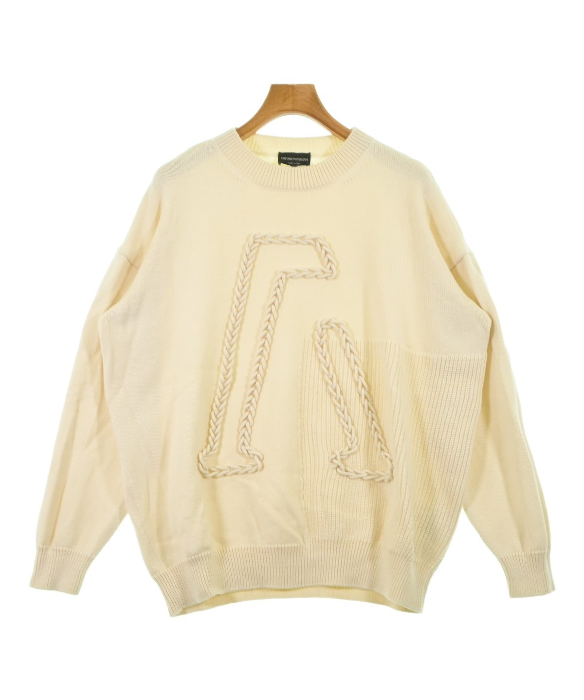 エンポリオアルマーニ ボアロングコート EAデザイン クリーム色 激レア エンポリオアルマーニ ボアロングコート EAデザイン クリーム色