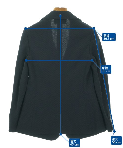 EMPORIO ARMANI（エンポリオアルマーニ）テーラードジャケット 紺 サイズ:38(S位) レディース/2200669012118