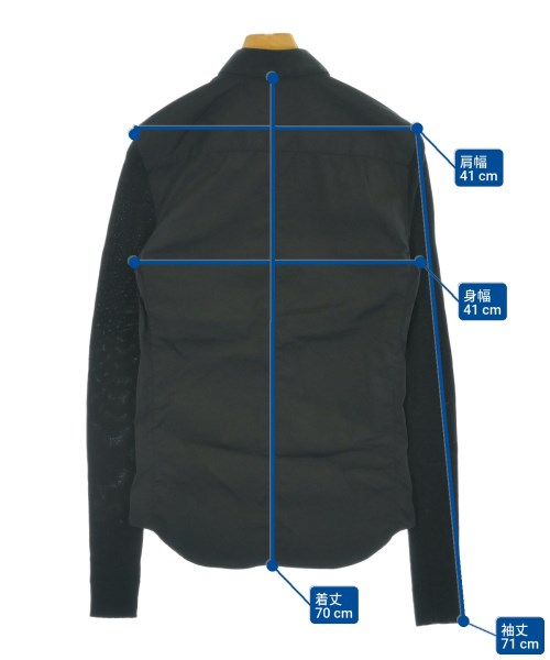 EMPORIO ARMANI（エンポリオアルマーニ）カジュアルシャツ 黒 サイズ:38(XS位) メンズ/2200673210043