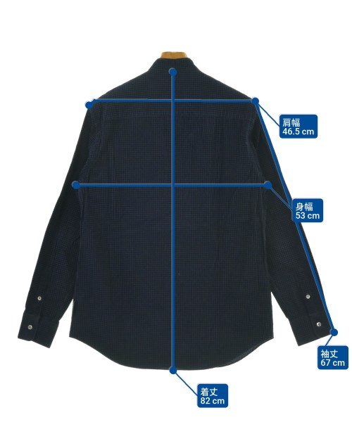 EMPORIO ARMANI（エンポリオアルマーニ）カジュアルシャツ 紺 サイズ:M メンズ/2200670379026