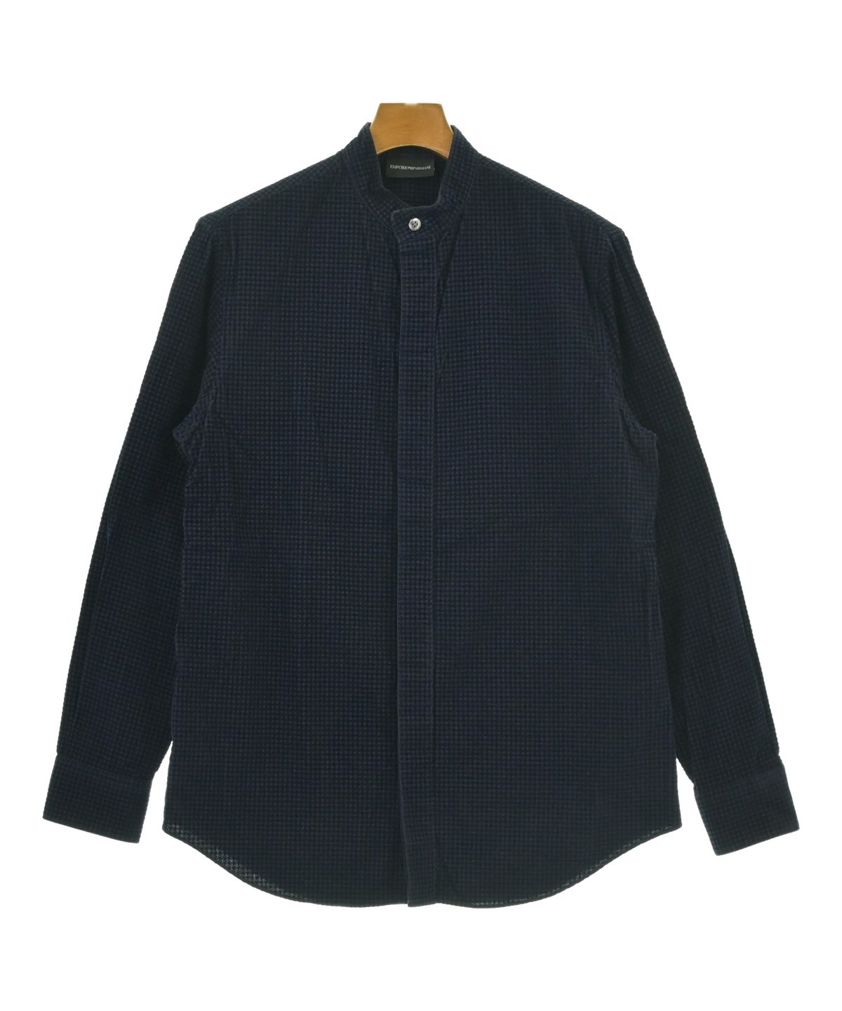 EMPORIO ARMANI エンポリオアルマーニ カジュアルシャツ XS 紺 【古着】【中古】【送料無料】 EMPORIO ARMANI（エンポリオアルマーニ）カジュアルシャツ 紺 サイズ:M