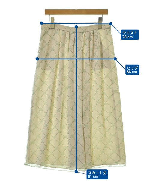 EMPORIO ARMANI（エンポリオアルマーニ）ひざ丈スカート ベージュ サイズ:46(XL位) レディース/2200674588165