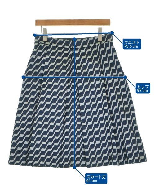 EMPORIO ARMANI（エンポリオアルマーニ）ひざ丈スカート 紺 サイズ:42(M位) レディース/2200676774184