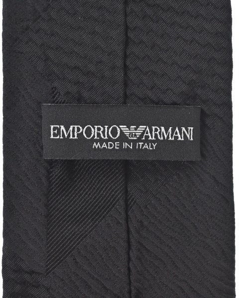 EMPORIO ARMANI（エンポリオアルマーニ）ネクタイ 黒 サイズ:- メンズ/2200676924176