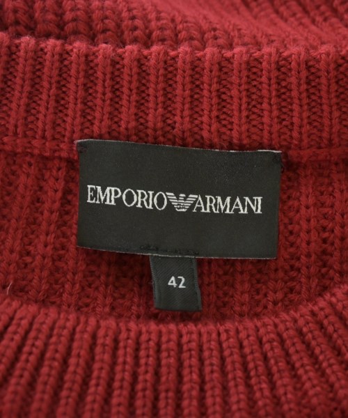 EMPORIO ARMANI（エンポリオアルマーニ）ニット・セーター 赤 サイズ:42(M位) レディース/2200676776102