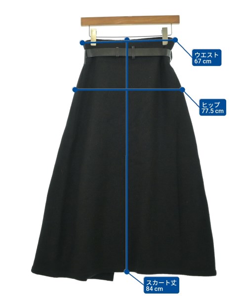 EMPORIO ARMANI（エンポリオアルマーニ）ロング・マキシ丈スカート 黒 サイズ:38(S位) レディース/2200679544029