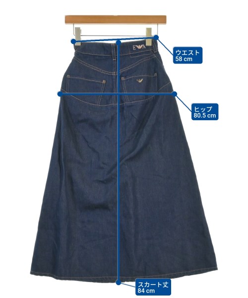 EMPORIO ARMANI（エンポリオアルマーニ）ロング・マキシ丈スカート 青 サイズ:36(XS位) レディース/2200679544067