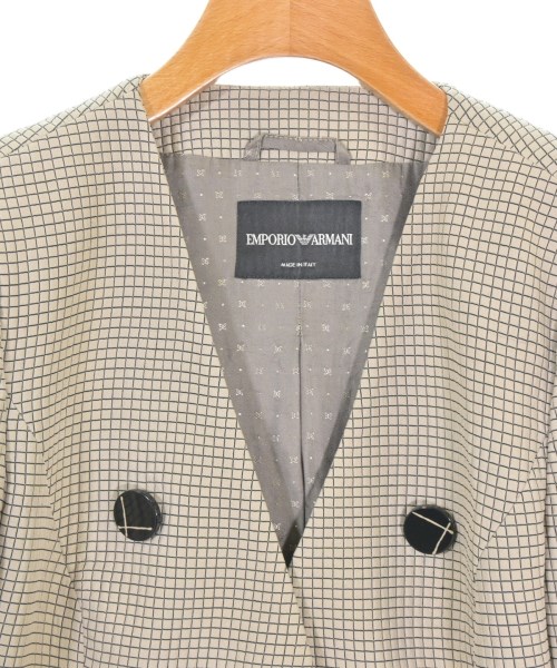 EMPORIO ARMANI（エンポリオアルマーニ）ノーカラージャケット ベージュ サイズ:42(M位) レディース/2200675882057
