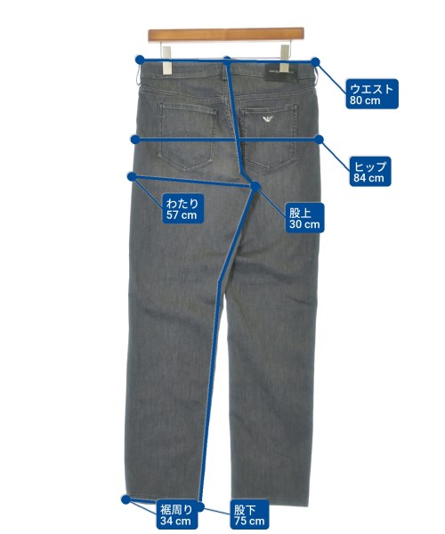 EMPORIO ARMANI（エンポリオアルマーニ）デニムパンツ 黒 サイズ:29(L位) レディース/2200680843036