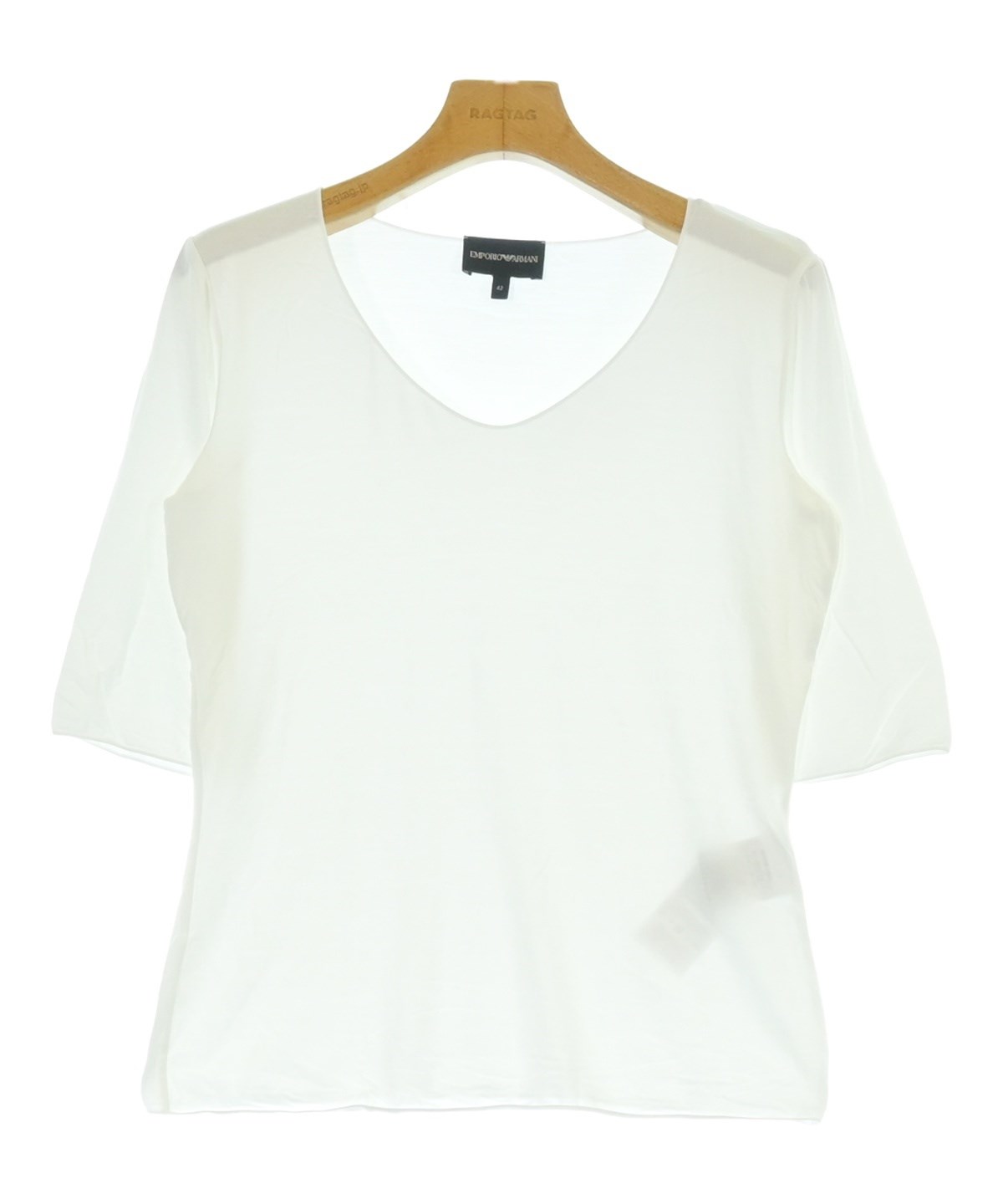 12D677-9 EMPORIO ARMANI エンポリオアルマーニ トップス EMPORIO ARMANI（エンポリオアルマーニ）Tシャツ・カットソー 白