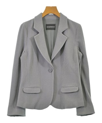 EMPORIO ARMANI　新品　麻 テーラードジャケット ライトグレー EMPORIO ARMANI（エンポリオアルマーニ）テーラードジャケット グレー
