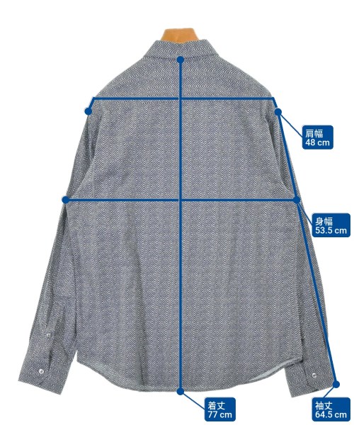 EMPORIO ARMANI（エンポリオアルマーニ）カジュアルシャツ 紺 サイズ:XL メンズ/2200690753059
