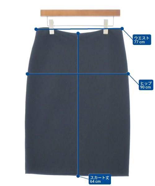 EMPORIO ARMANI（エンポリオアルマーニ）ひざ丈スカート 紺 サイズ:42(M位) レディース/2200690753110