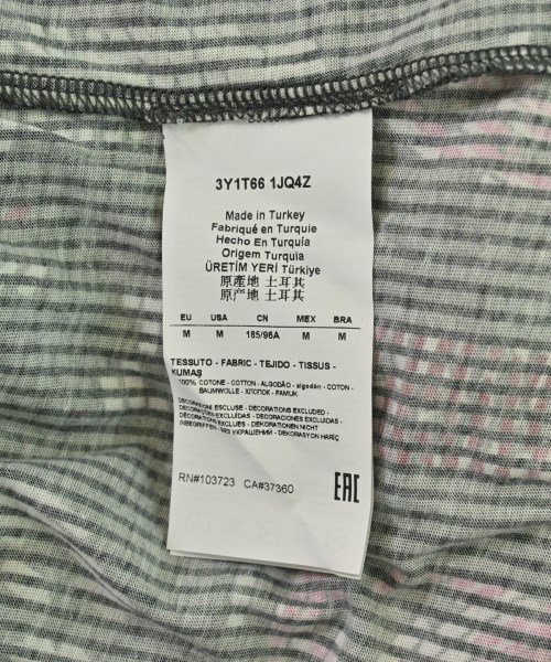 EMPORIO ARMANI（エンポリオアルマーニ）Tシャツ・カットソー グレー サイズ:M メンズ/2200698247123