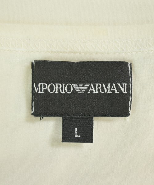 EMPORIO ARMANI（エンポリオアルマーニ）Tシャツ・カットソー 白 サイズ:L メンズ/2200699739108