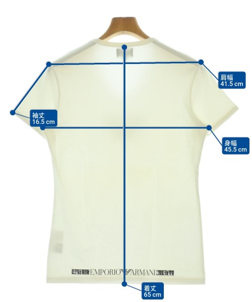EMPORIO ARMANI（エンポリオアルマーニ）Tシャツ・カットソー 白 サイズ:L メンズ/2200699739108