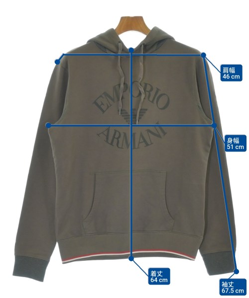EMPORIO ARMANI（エンポリオアルマーニ）パーカー 茶 サイズ:M メンズ/2200699739177