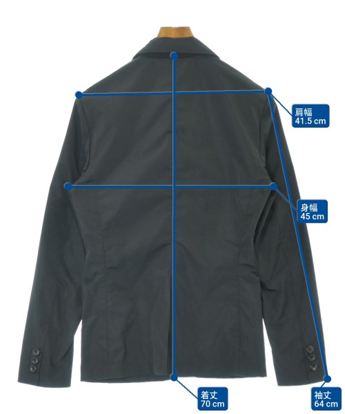 EMPORIO ARMANI（エンポリオアルマーニ）カジュアルジャケット 黒 サイズ:44(S位) メンズ/2200659856098