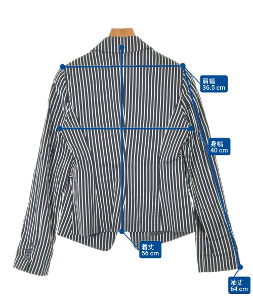 EMPORIO ARMANI（エンポリオアルマーニ）テーラードジャケット 黒 サイズ:42(M位) レディース/2200653812625