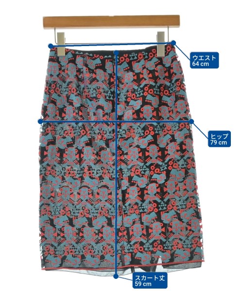 EMPORIO ARMANI（エンポリオアルマーニ）ひざ丈スカート 黒 サイズ:36(XS位) レディース/2200661601136