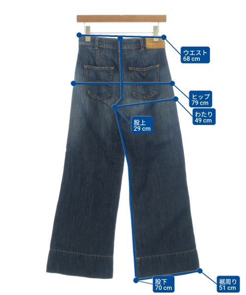 EMPORIO ARMANI（エンポリオアルマーニ）デニムパンツ 青 サイズ:24(S位) レディース/2200713538014