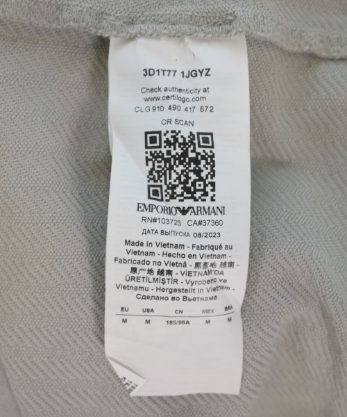 EMPORIO ARMANI（エンポリオアルマーニ）Tシャツ・カットソー グレー サイズ:M メンズ/2200714577050