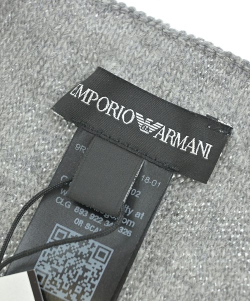 EMPORIO ARMANI（エンポリオアルマーニ）マフラー グレー サイズ:- メンズ/2200718357054